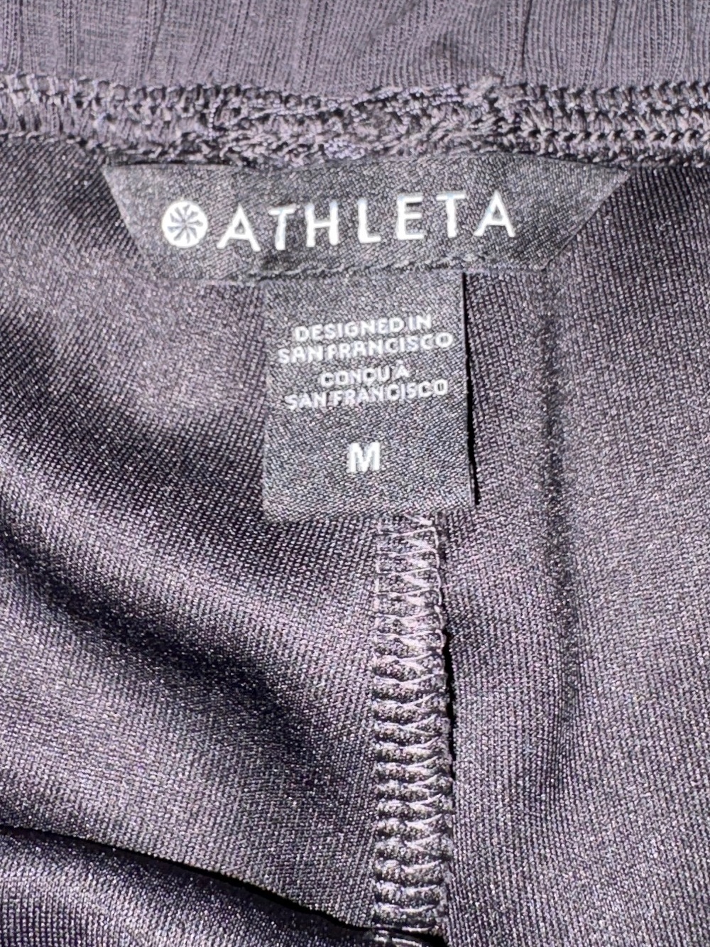 Athleta Seasoft Shorts Black Sz Medium - Picture 6 of 11